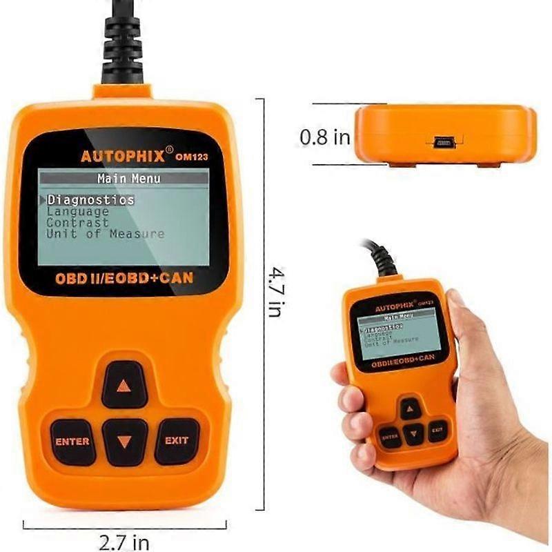 AUTOPHIX OM123 OBD2 Auto Diagnostic Scanner OBDII Code Reader For Car Auto Scanner Car Code Reader Tools