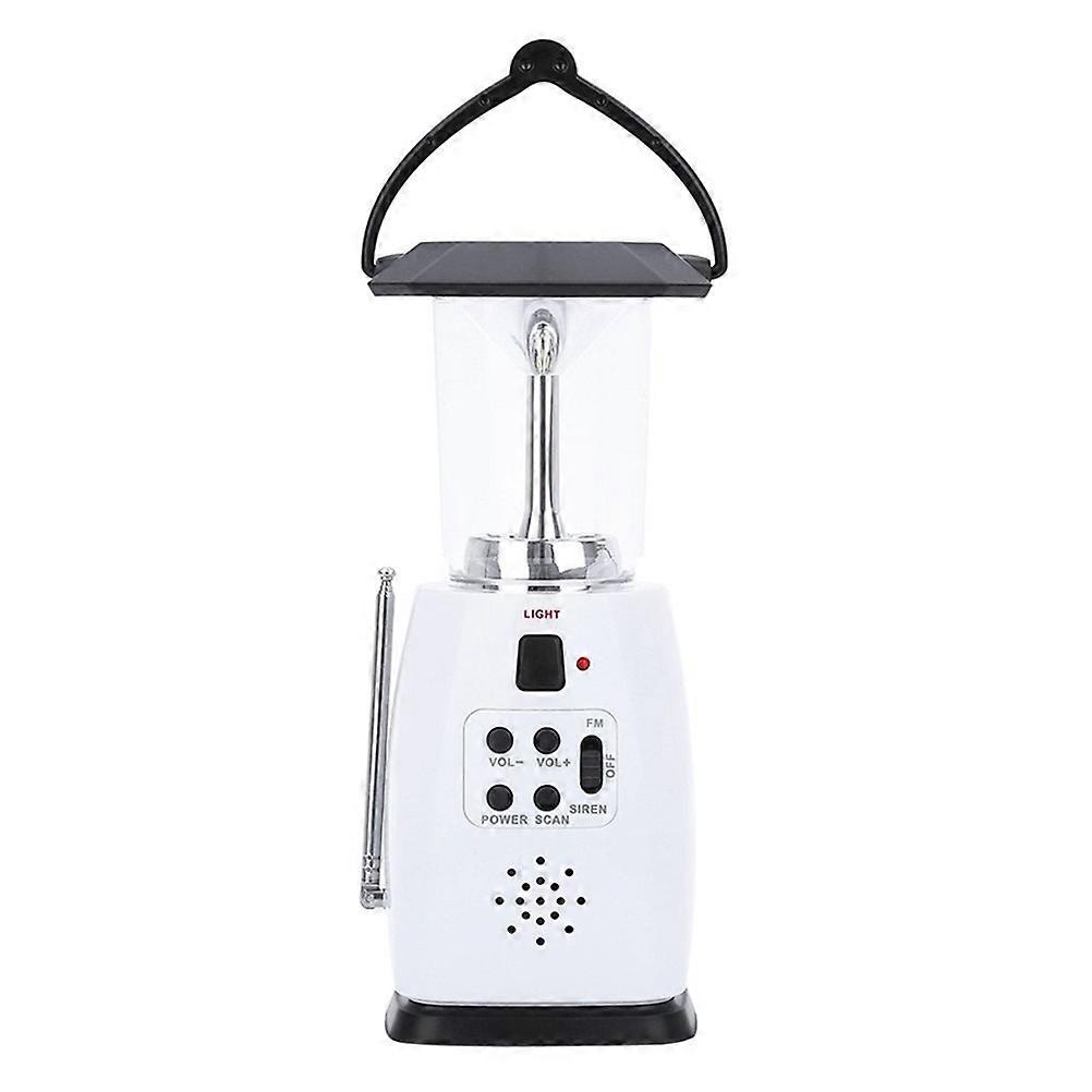 Hand Crank Emergency LED Lantern with Radio and Solar Charging