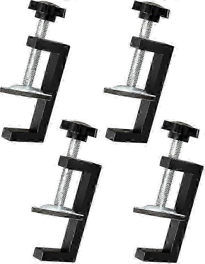 4 Pieces Clamp Kit, Clamping Range 10-57mm Adjustable G Clamp, Carpenter Clamp Clip Fixing, Table Clamp Accessory Tools, Suitable for Fixing Wood, Tab