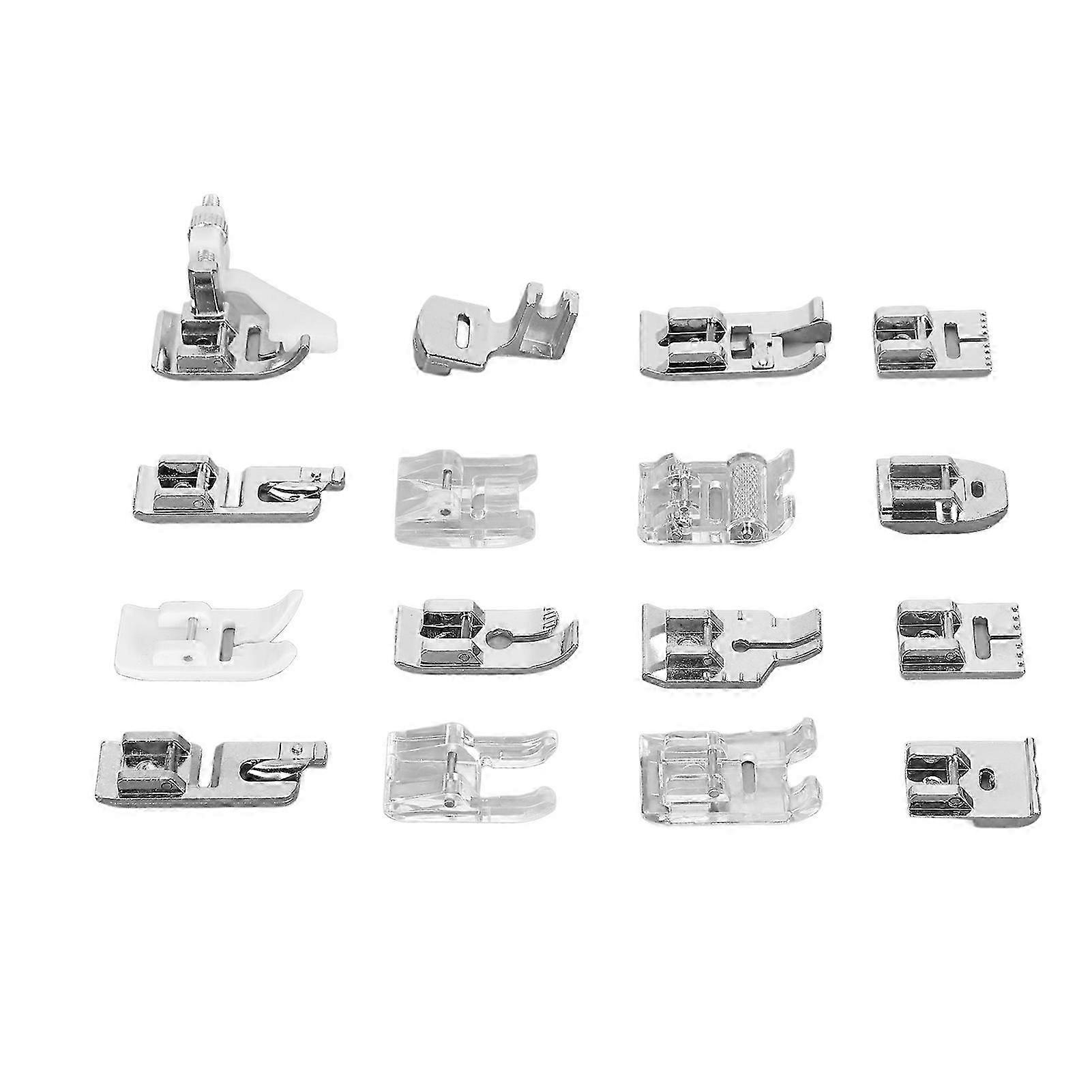16pcs Multifunctional Sewing Machine Presser Foot Kit - Compact & Efficient Spare Parts