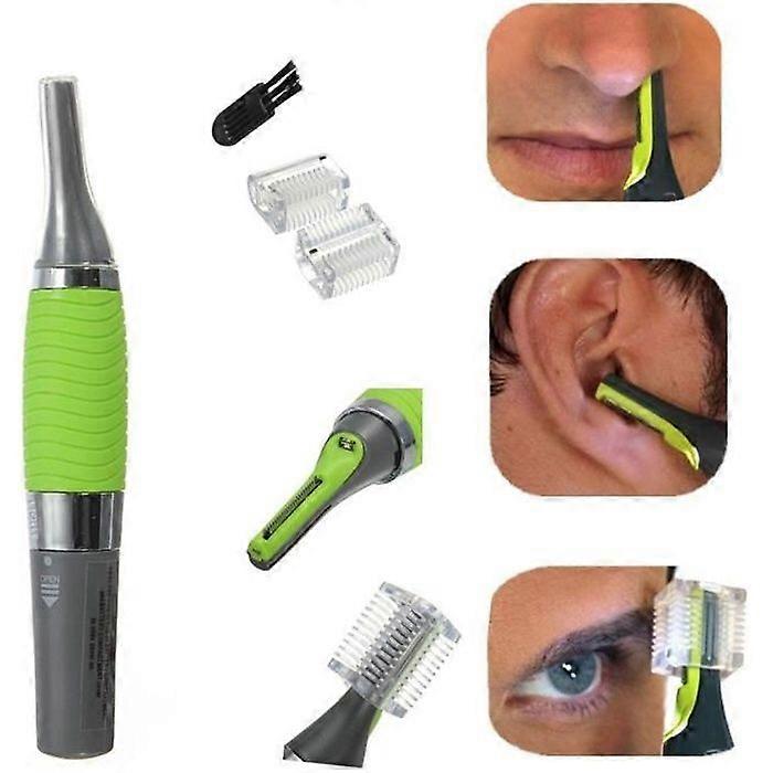 Electric clipper - LED - Cordless - Non-slip handle - 2 interchangeable heads - Compact