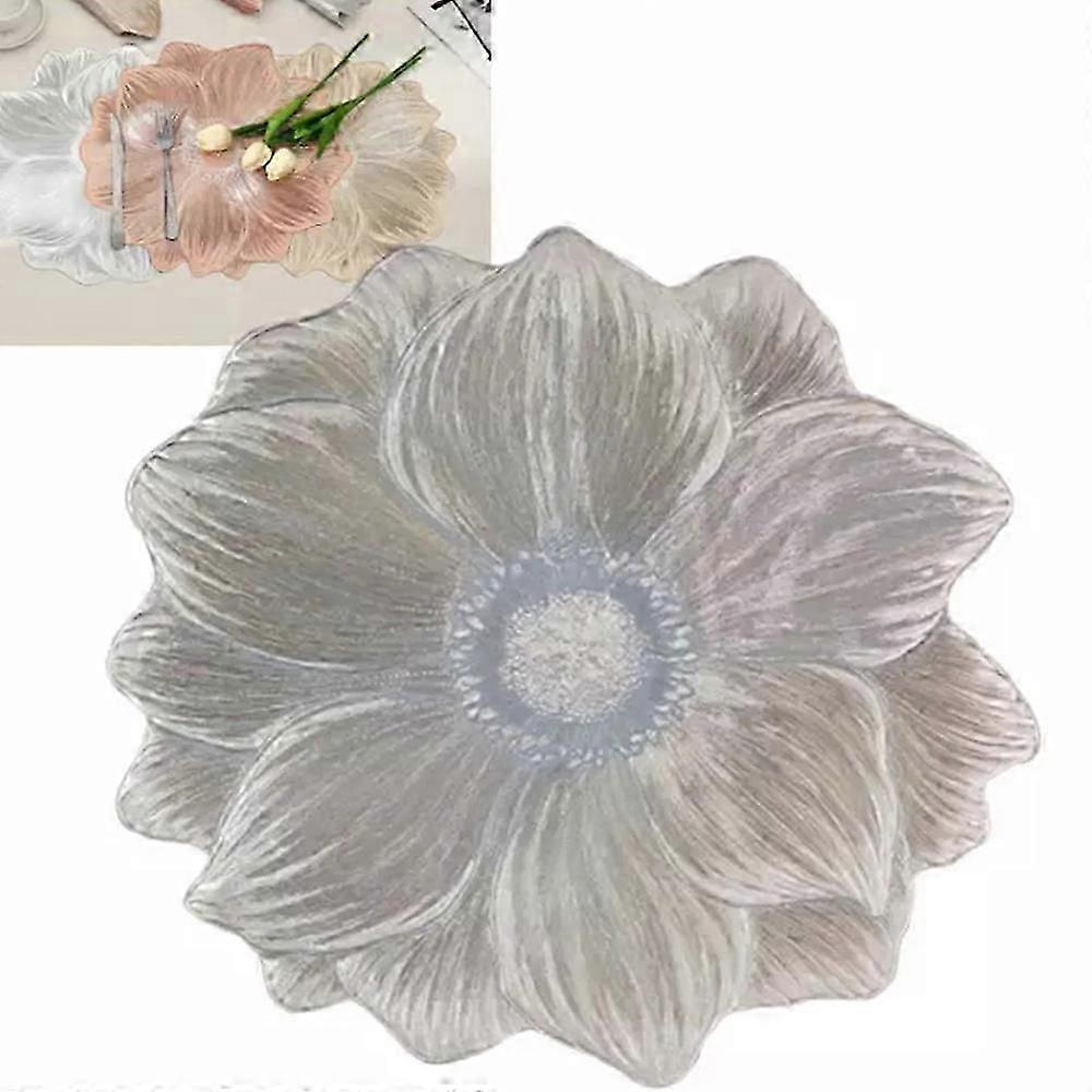 Lotus-Shaped Heat-Resistant Washable Placemat, Dining Table Decor Accessories