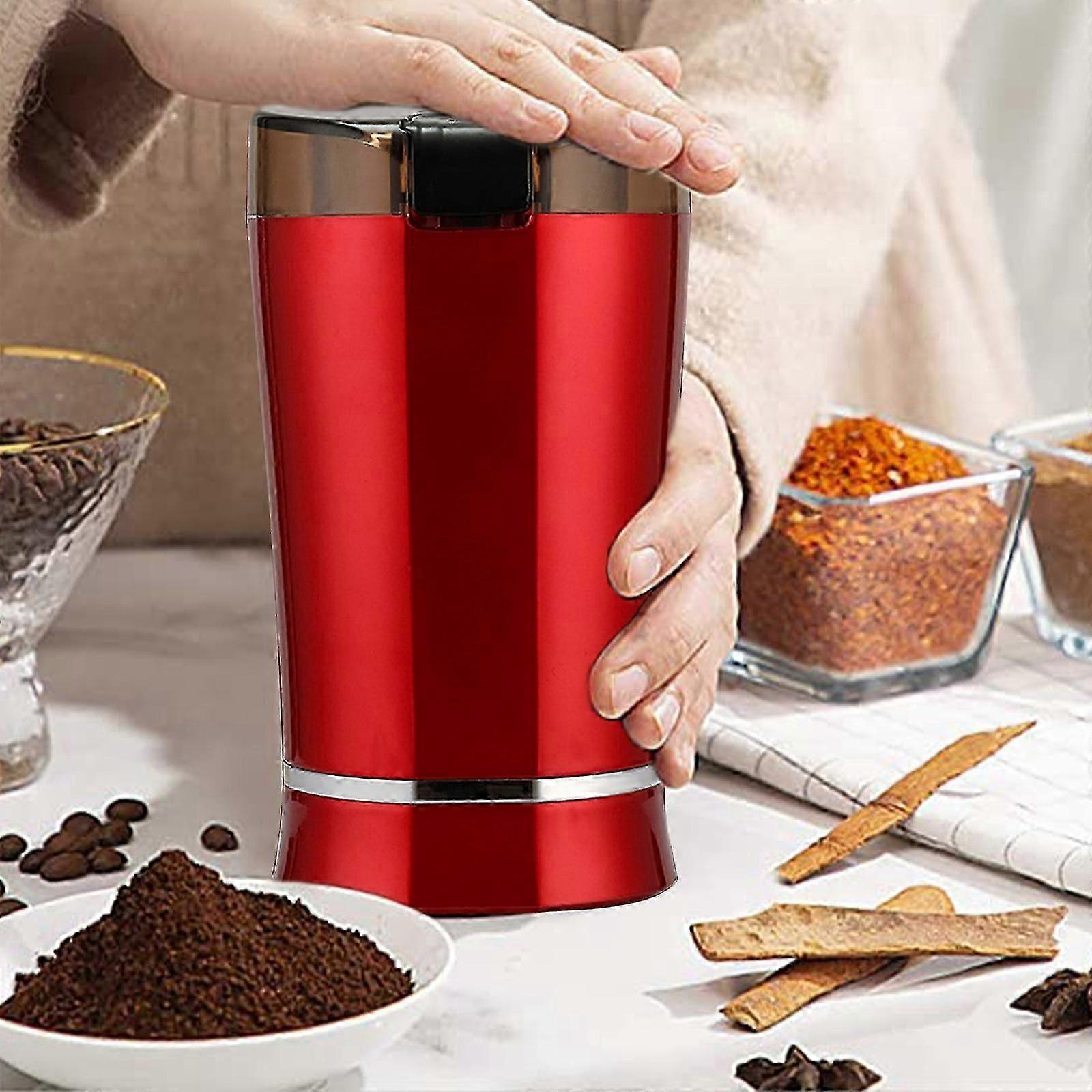 مطحنة القهوة مطحنة القهوة الكهربائية ، مطحنة الحبوب الكهربائية ، مطحنة التوابل الكهربائية ، مطحنة الأعشاب ، طاحونة لحبوب البن التوابل مع 2 الفولاذ المقاوم للصدأ