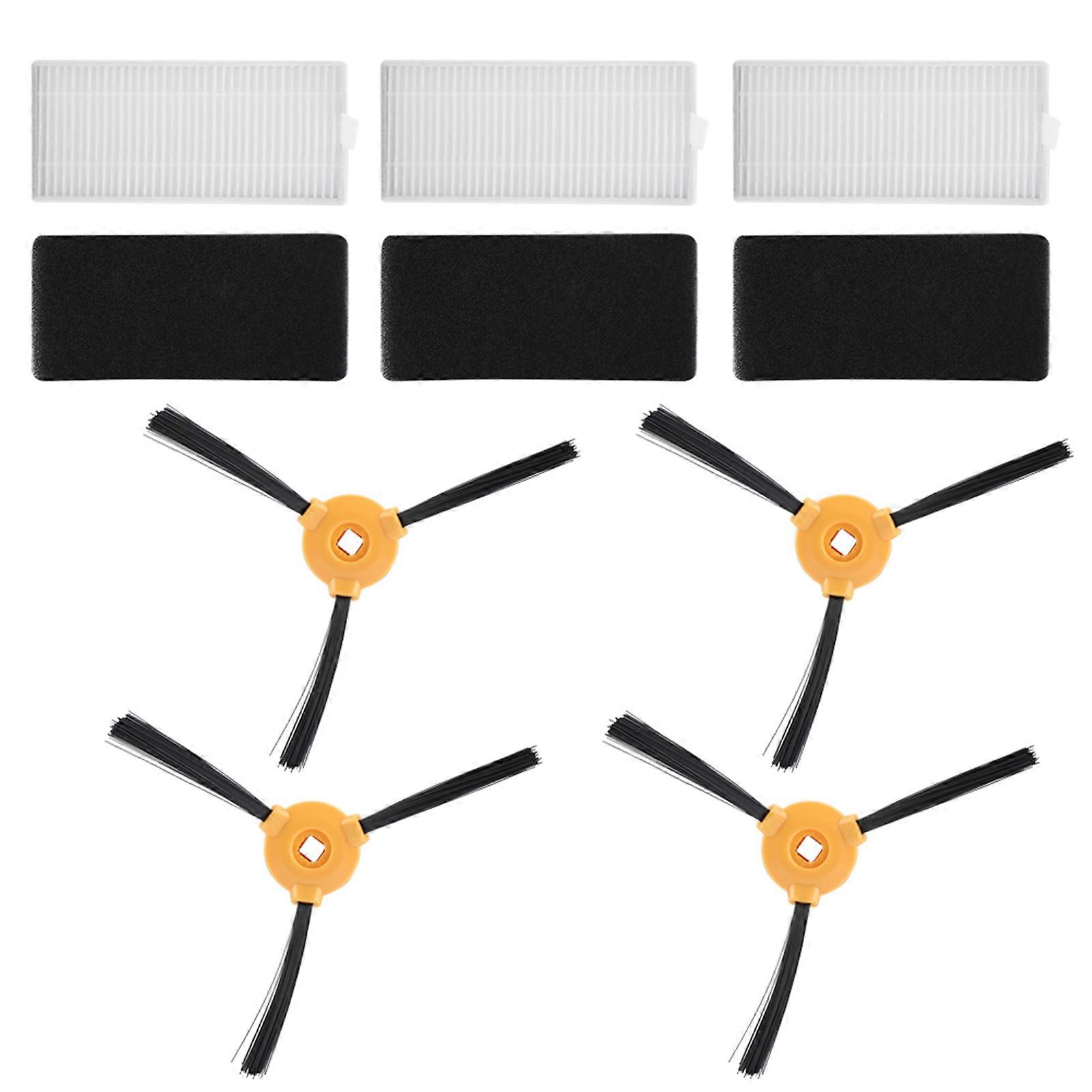 Side Brush Filters Kit for Deebot N79 - 10 Pack Replacement Accessories for Enhanced Cleaning Performance