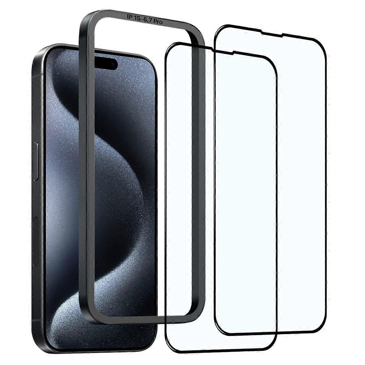 For iPhone 15 Pro Max Tempered Glass