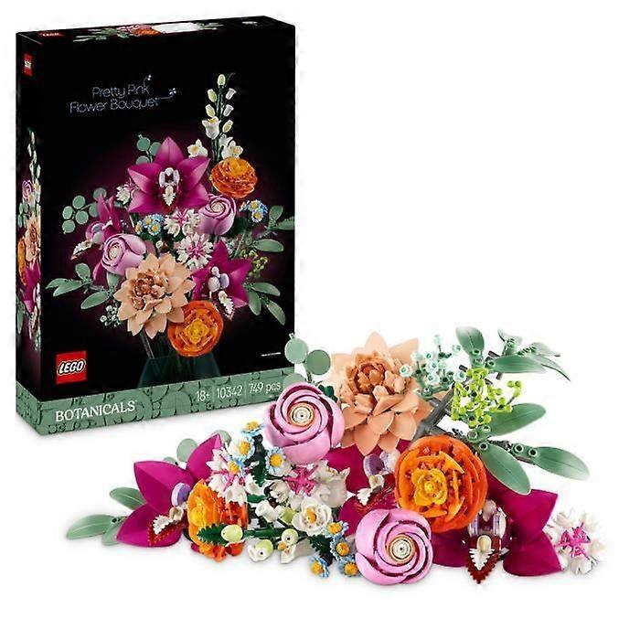LEGO Botany 10342 Hübscher rosa Blumenstrauß - Bauset für Erwachsene