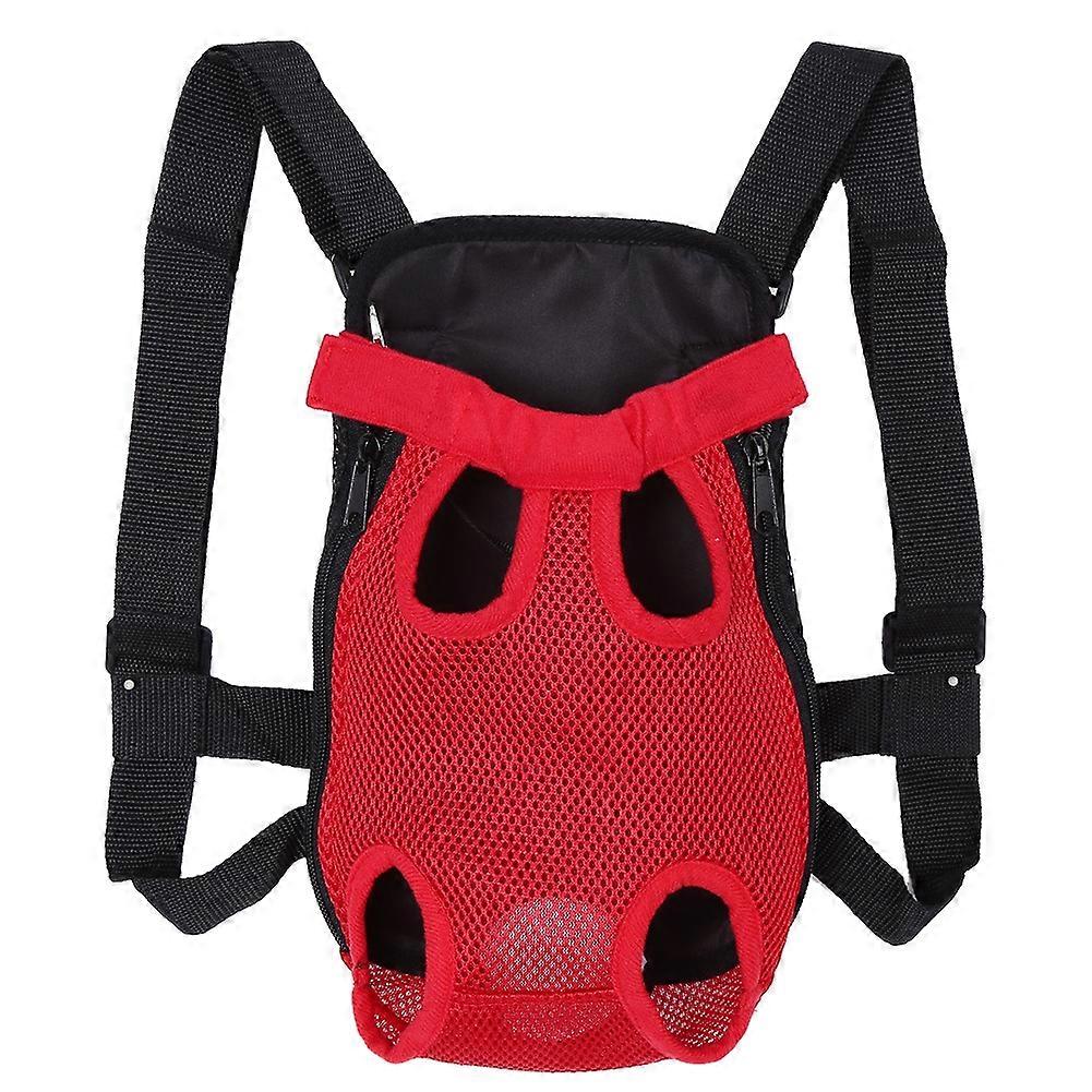 Dog Tote Carrier – Stylish Five-Holes Front Chest Net Backpack for Pets
