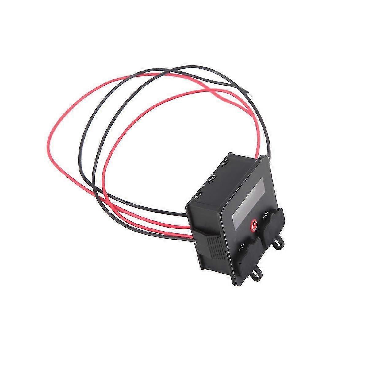 DC12-24V Battery Capacity Indicator Voltmeter Battery Monitor Meter with Dual USB Changer Socket fo