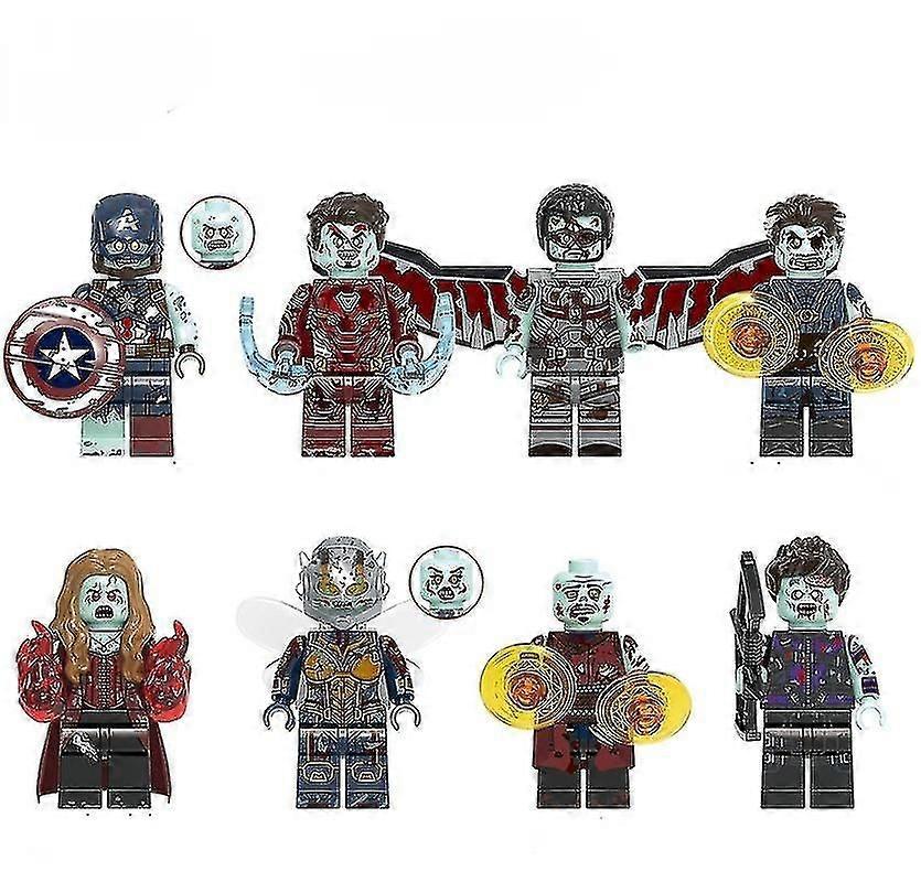 غيبوبة نسخة من المنتقمون سوبر الرجل الحديدي البريطاني الصقر الدكتور تشي Minifigure كتل البناء