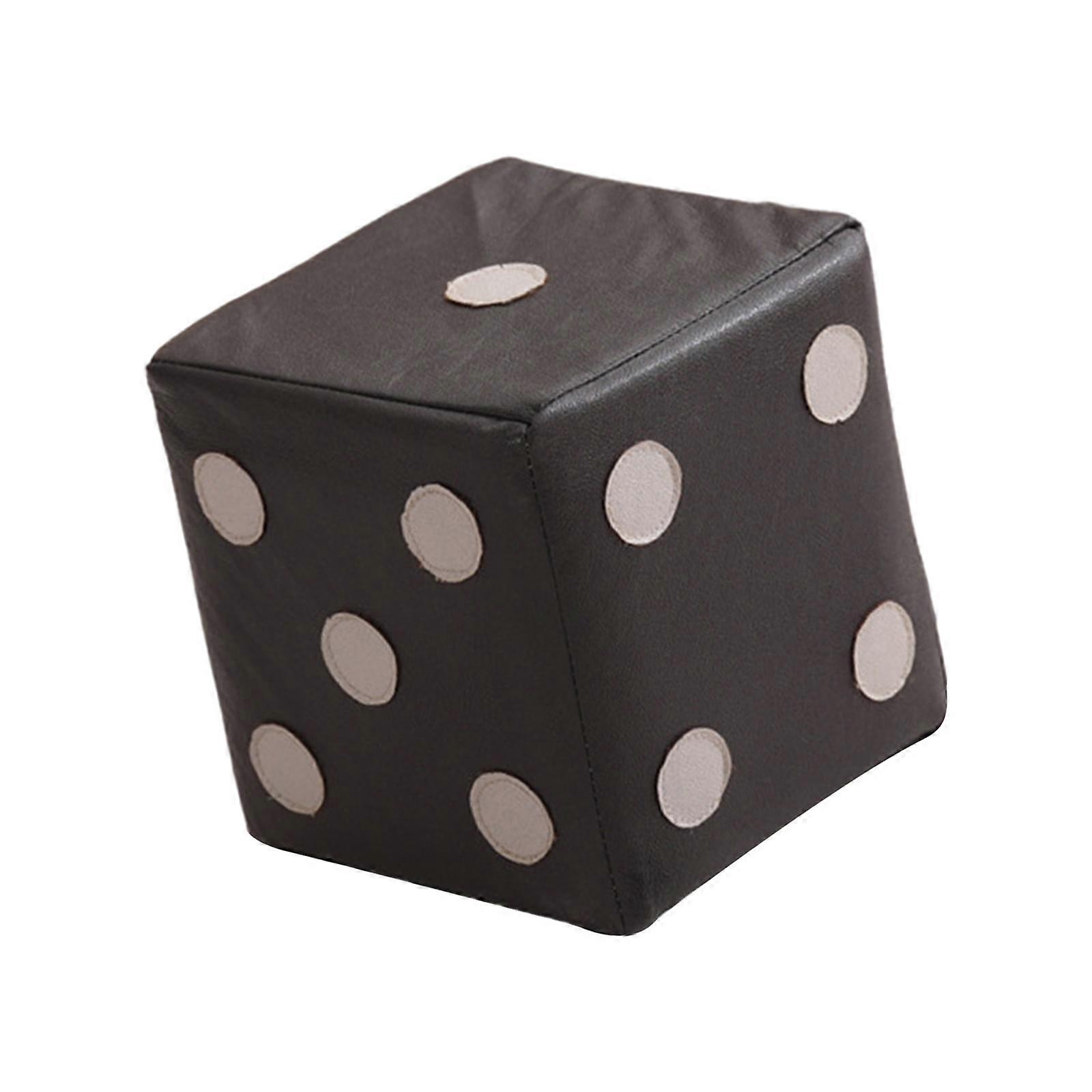 Dice Cube Ottoman Dice Cubic Foot Stool Creative Comfortable Footrest Stable for