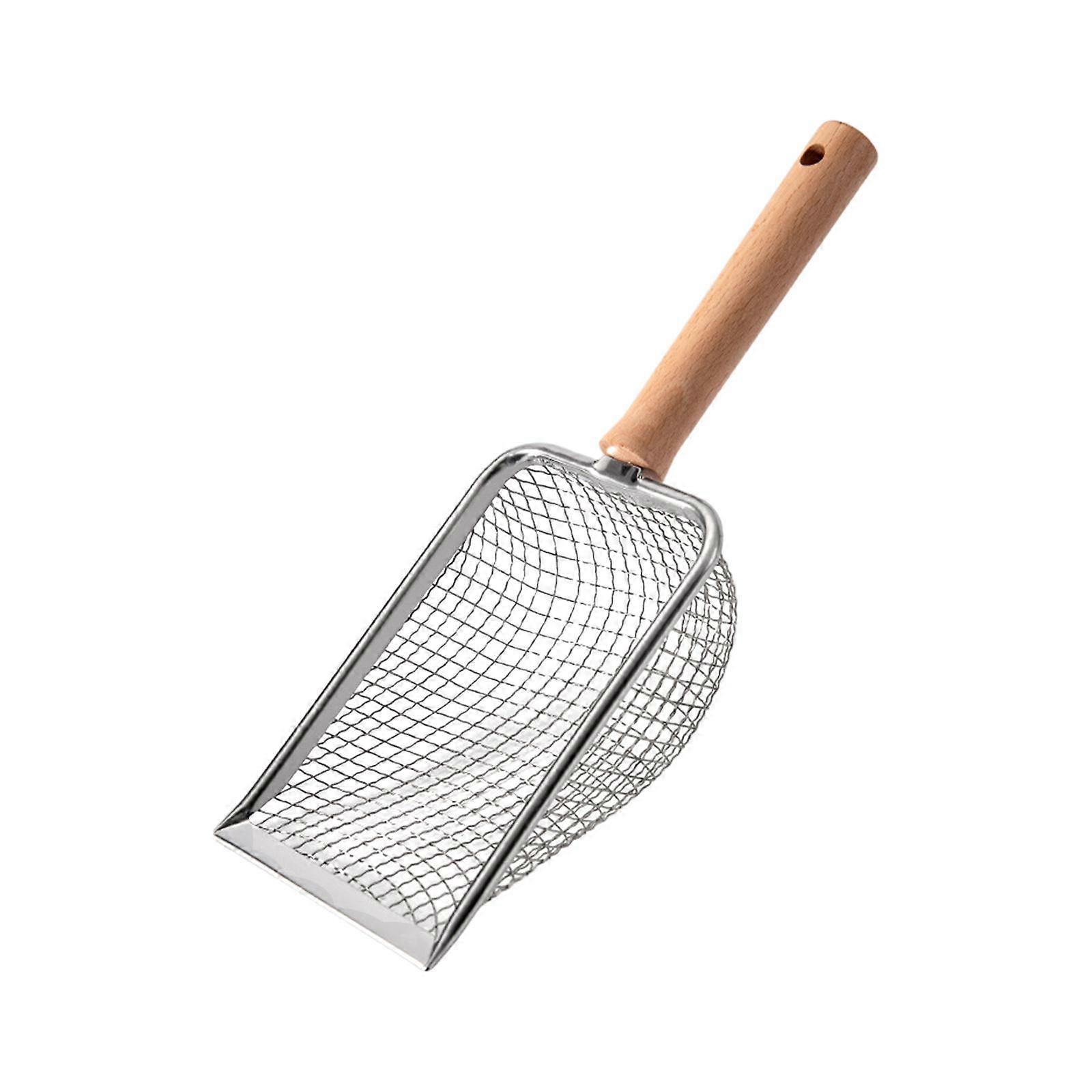 Cat Litter Litter Cleaner Corner Long Handle Mesh Kitty Metal for Sifting