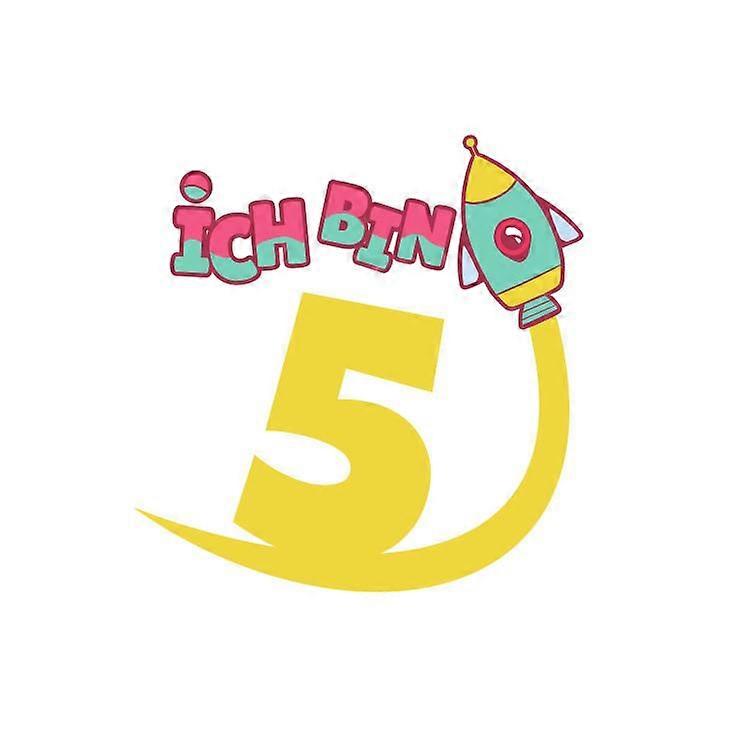 Iron-on patch Birthday Rocket Number