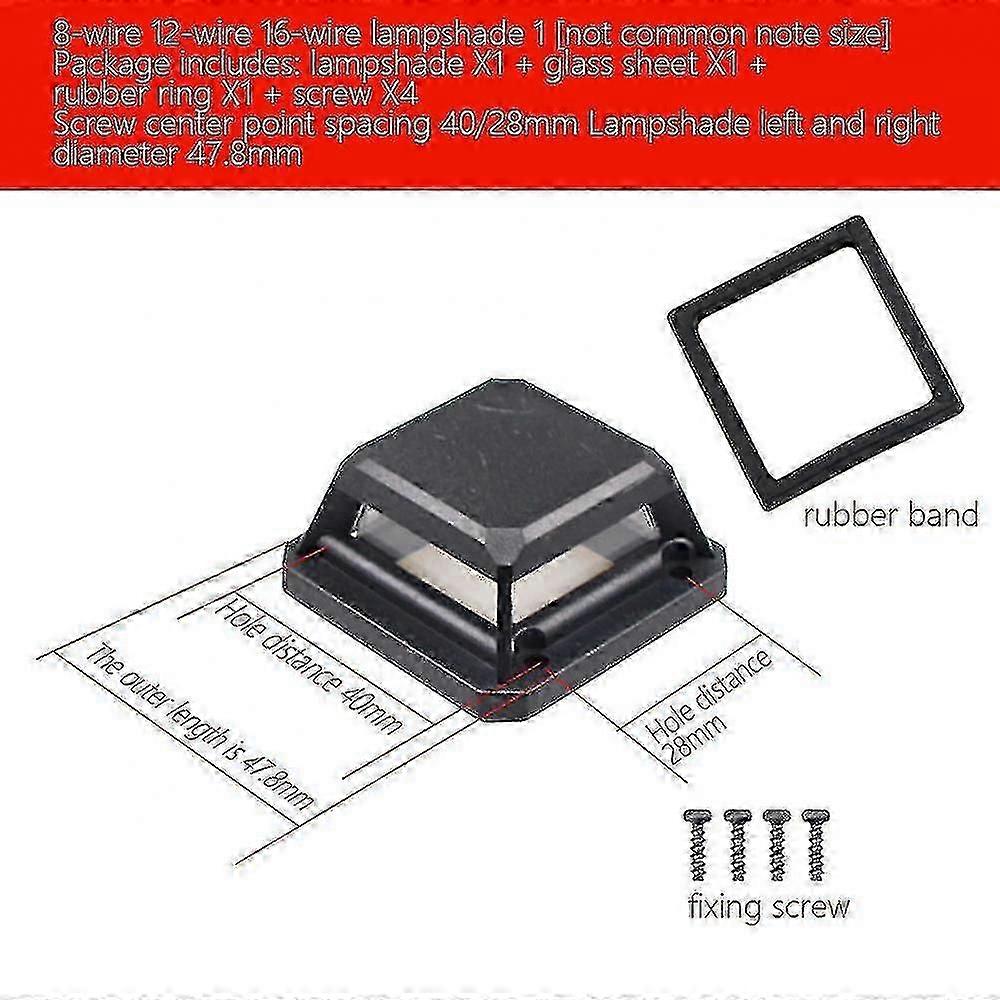 Laser Level Protective Glasses for 5/8/12/16 Line Lasers - Durable Waterproof Cover Accessories with Horizontal & Vertical Alignment