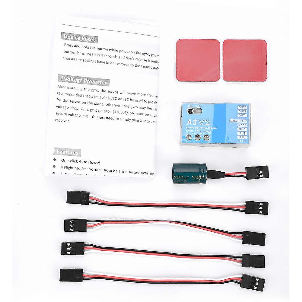 F50A 3-Axle Gyro A3 V2 Flight Controller Stabilizer System for RC Fixed wing Airplane