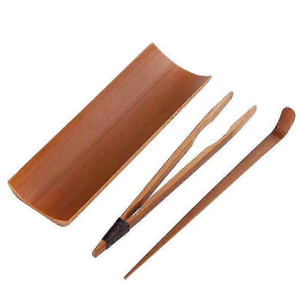 3PCS Bamboo Tea Set Accessories Making Tool Kit Practical Tea Ceremony Accessories Chic Teaware Sup