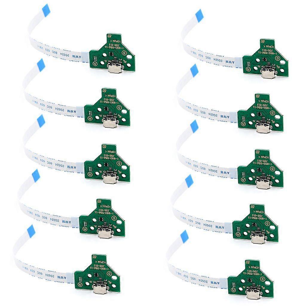USB Charging Port Board with 12 Pin Flex Cable For PS4 Controller Accessories