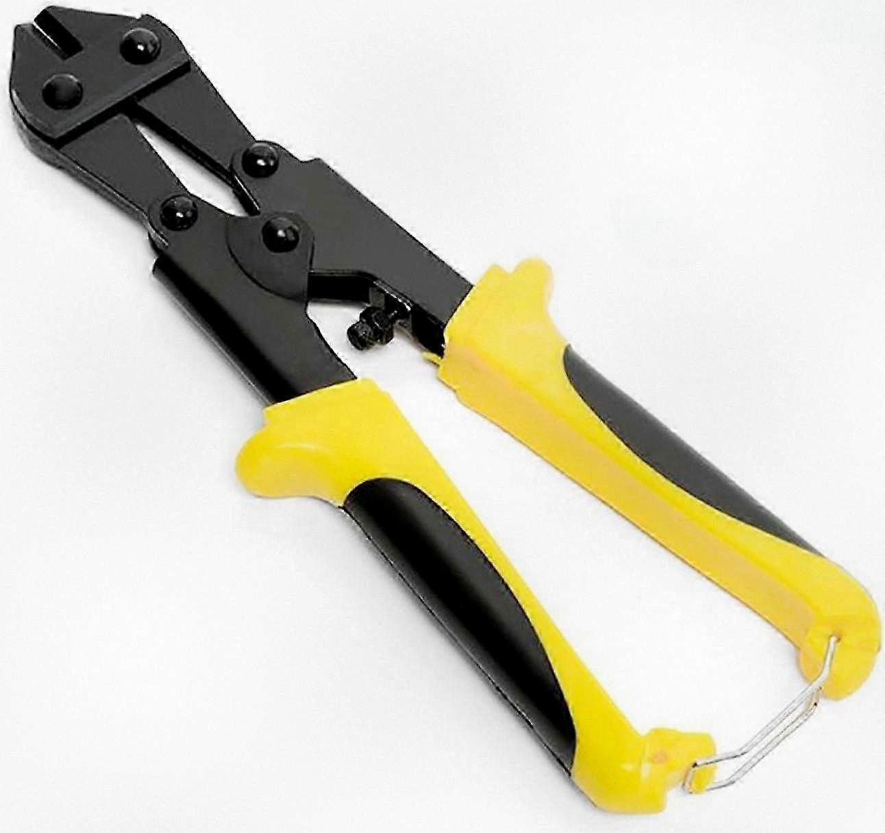 8 Inch Heavy Duty Bolt Cutters 215mm Cable and Spring Cutters with Non-Slip Soft Handle (Yellow)