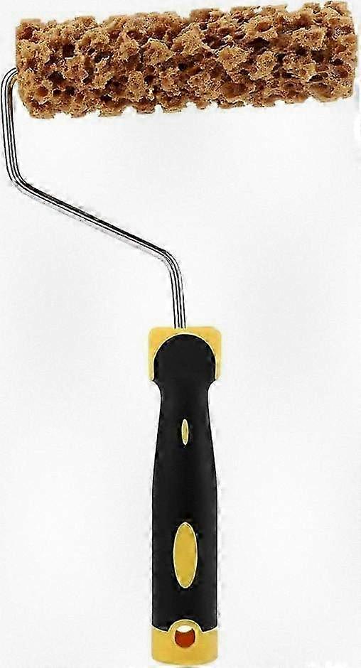 Textured Paint Roller with Handle for Wall Decoration and Raised Pattern Application