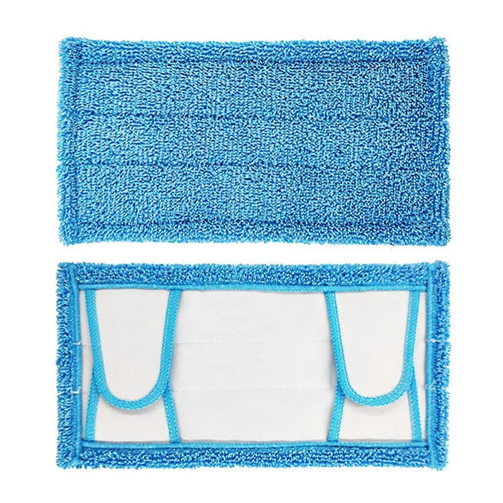 Microfiber Floor Mop Pads Double-Acting Mop for Swiffer Sweeper Mop Flat Spin Mop Cloth Replacement Quick Drying Blue
