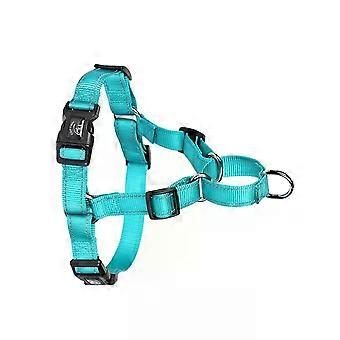 Reflective Nylon Pet Chest Strap-Glow Castle,Size M,Green Green