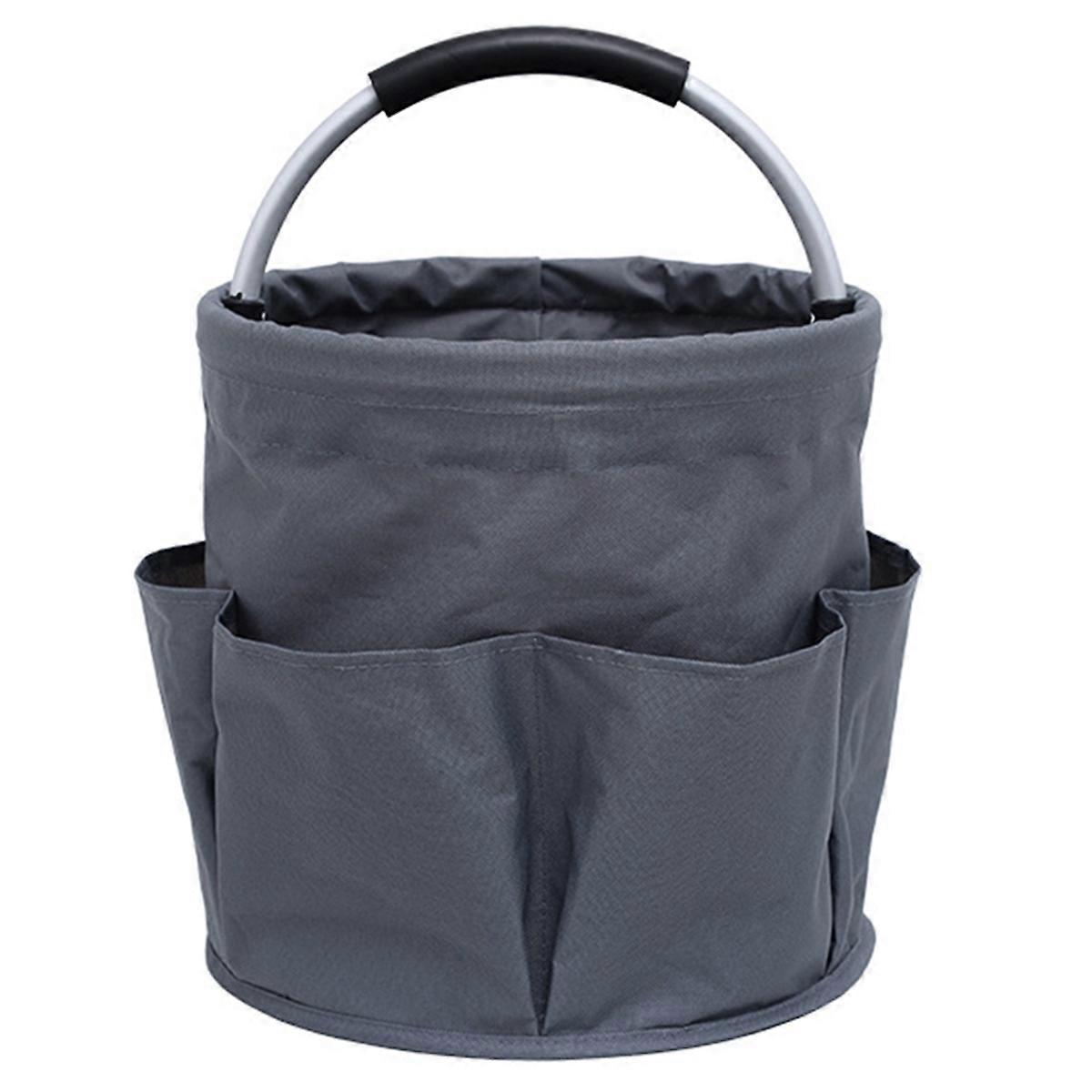 Outdoor Camping Storage Basket Portable Picnic Basket with Handle,B