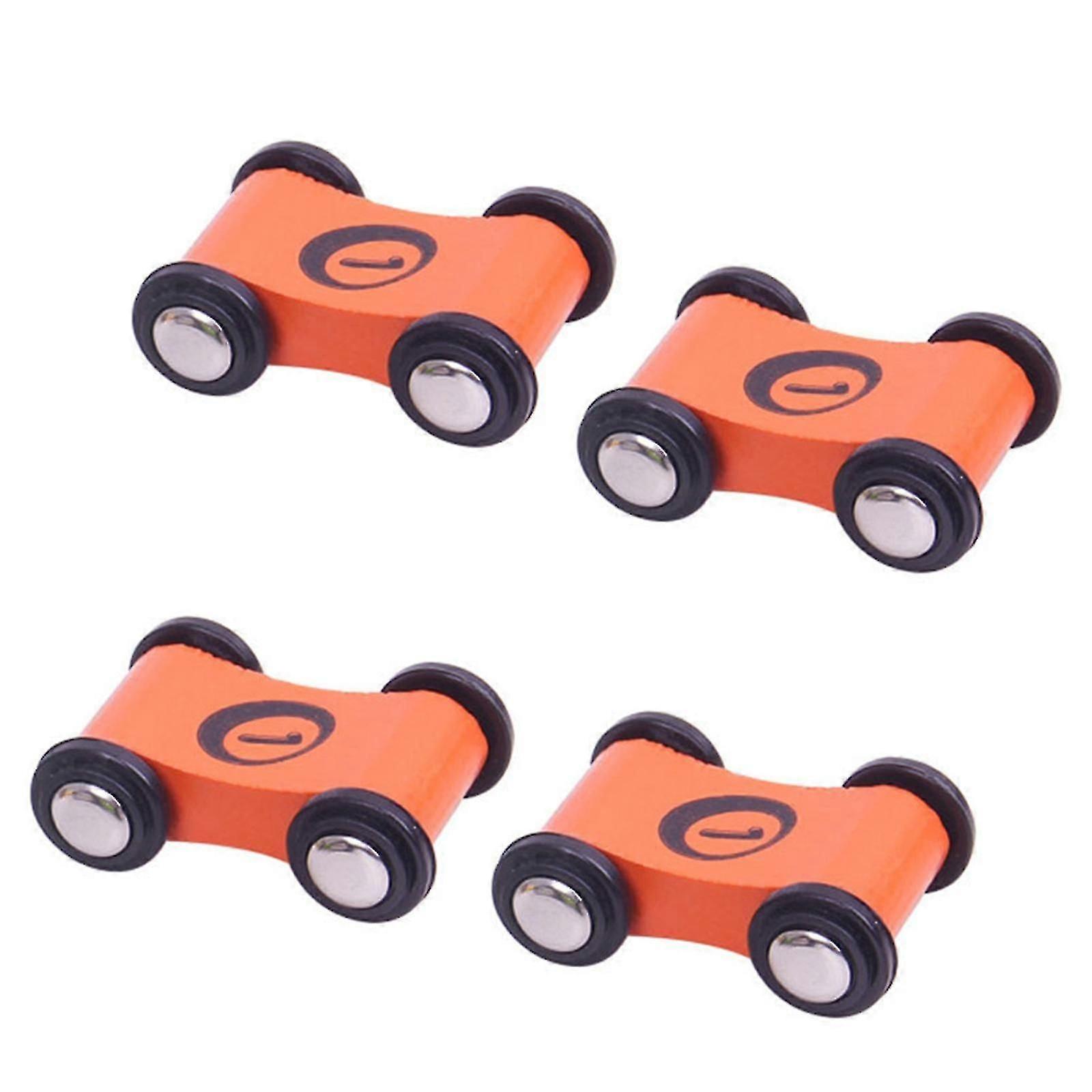 4pieces/set Ramp Rail Car Toy Replacement Sliding Car Interactive Toy Boys Gift