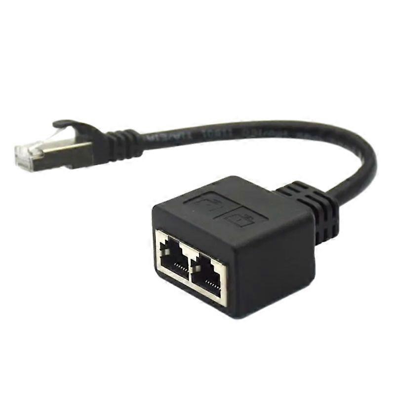 Cable adaptador Divisor Ethernet 1 a 2 cable para conector Ethernet LAN Cat 7