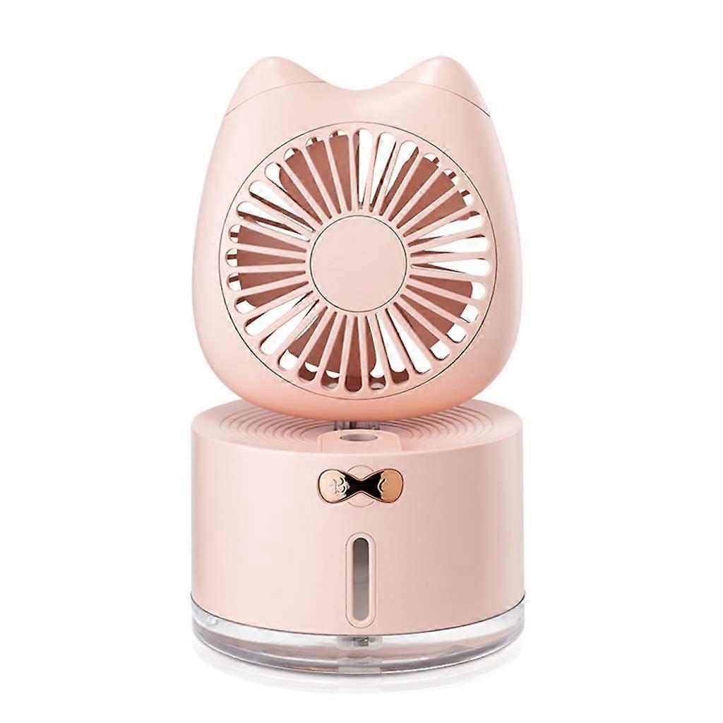 Mini Desk Cooling USB Rechargeable Fan (Pink)