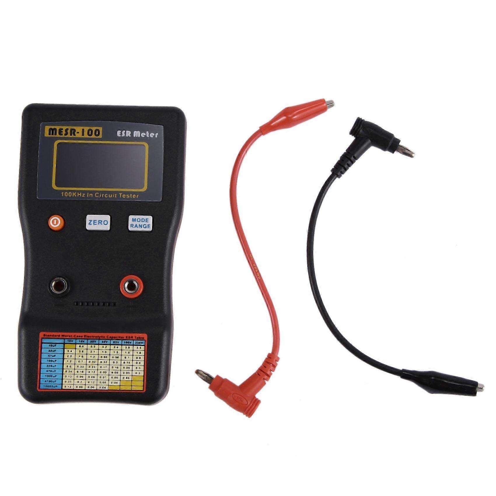 MESR-100 V2 Low Ohm Meter MESR-100 ESR LCR Capacitance Ohm Meter Professional Measuring Capacitance Resistance Capacitor Circuit Tester