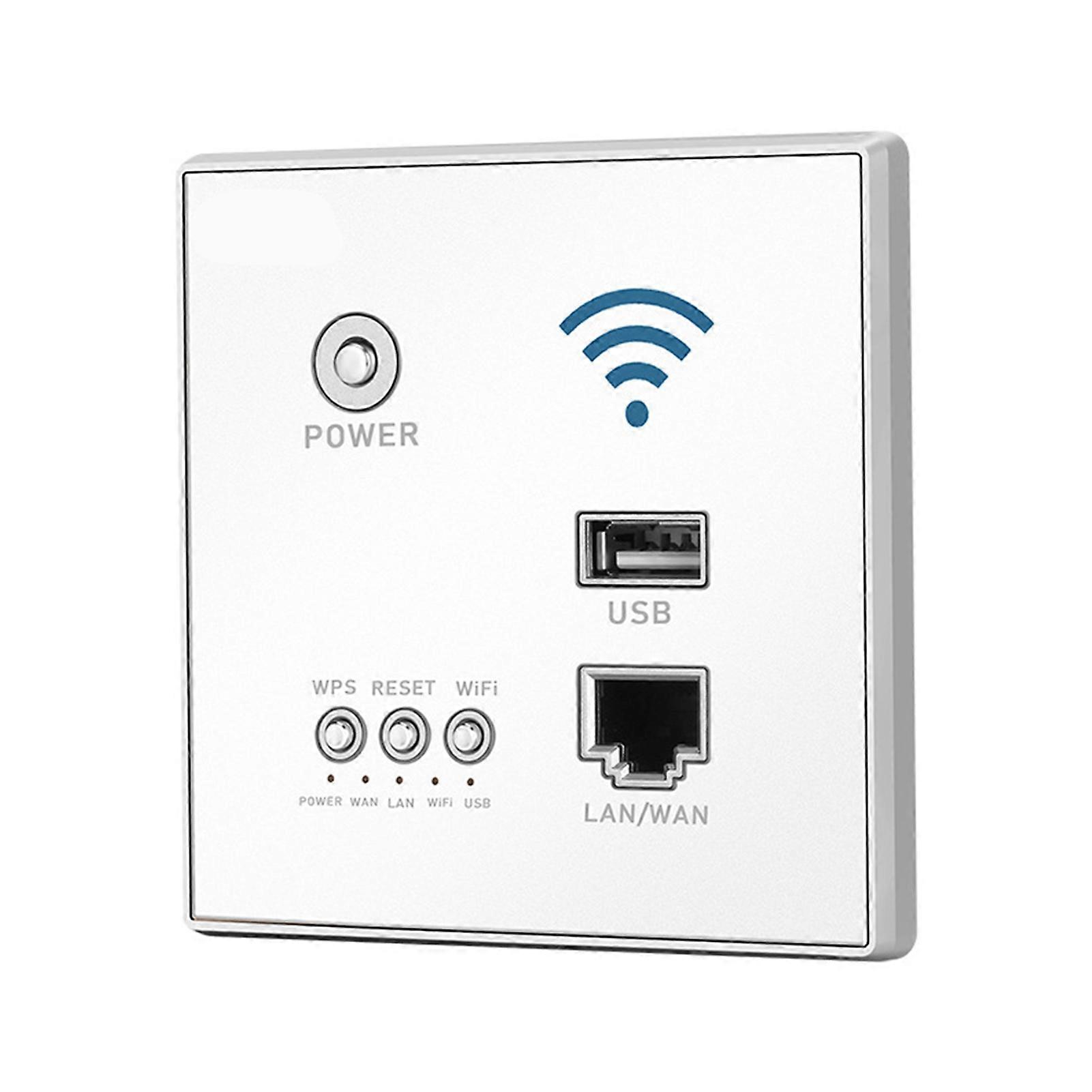 Wireless Router 86 Type WPS Encryption 300Mbps Smart Home Through Wall WiFi Router for Hotel Office Home