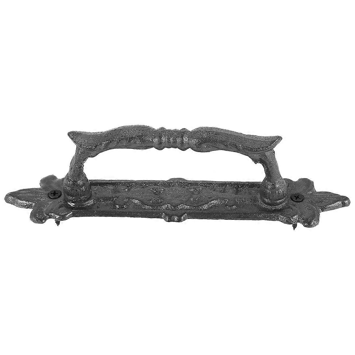 European Retro Cast Iron Craft Door Handles for Garden/Courtyard Door Handle Decoration for Home Doo