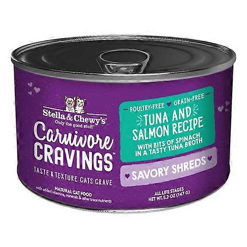 Stella & Chewy's Cat Carnivore Cravings Tuna And Salmon Shreds Can, 5.2 Oz (Case Of 24)