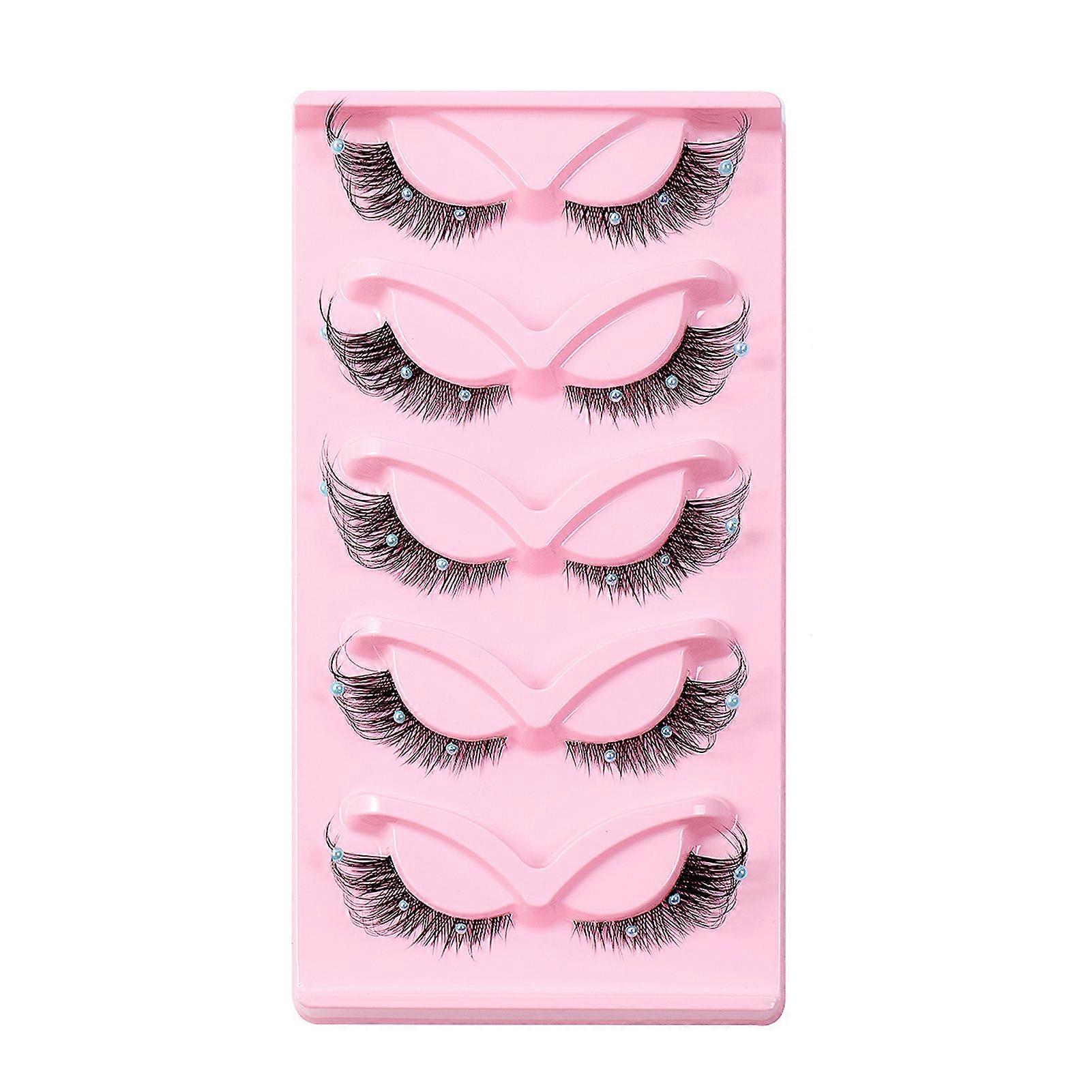 Lashes False Eyelashes Dramatic False Eyelashes Glitter Beaded Wispy Lashes