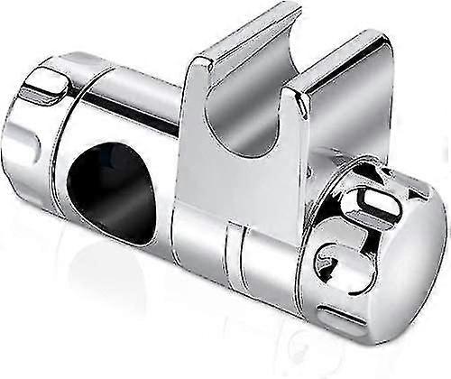 Hand Shower Holder,wall Bar Shower Bar Adjustable Notch Grade Abs Plastic Chrome Finished,18-25mm Outer Diameter Slide