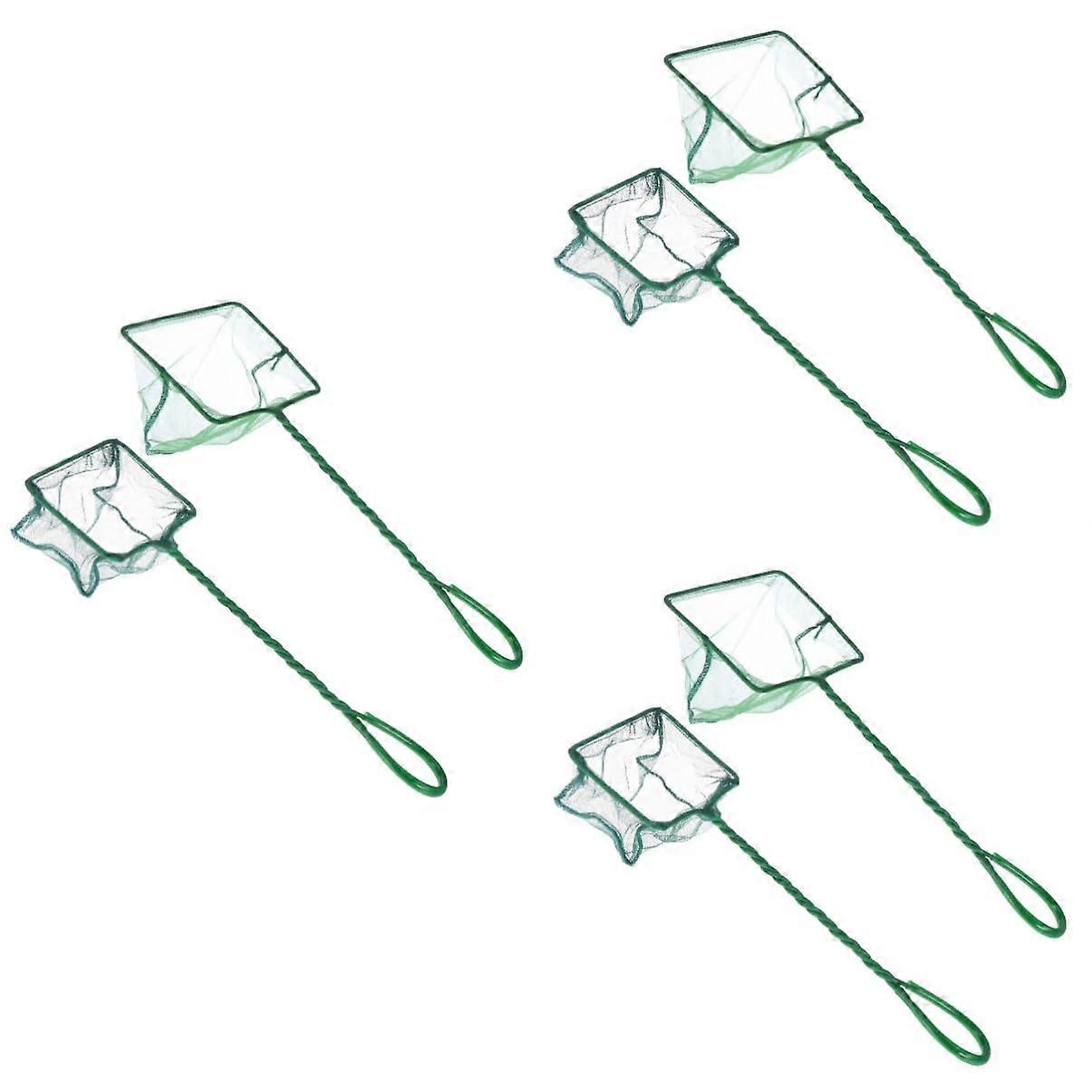 6 Pcs Small Aquarium Accessories Aquarium Net Handle Betta Fish Net Accessories for Pool Cleaning