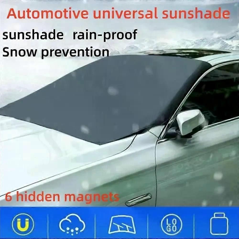 Magnetische Auto-Frontscheibenabdeckung, Sonnenschutz für die Windschutzscheibe, wasserdicht, 210–120 cm