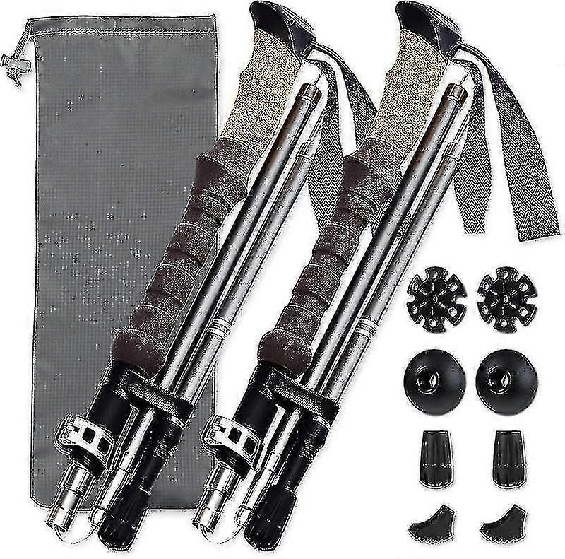 Outdoor Ultra-light Carbon Fiber Mountaineering Stretch Folding Trekking Pole Trekking Pole
