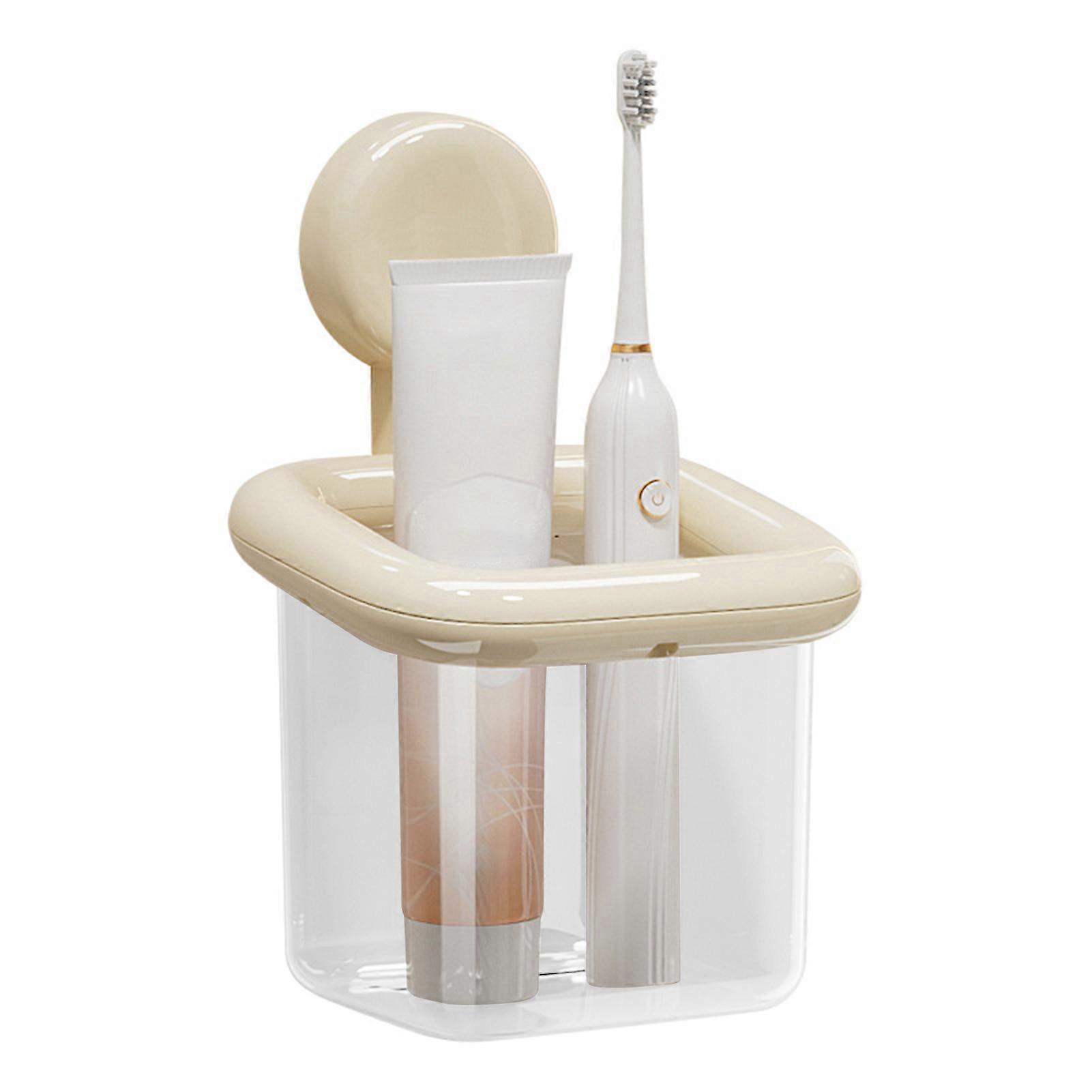 Bathroom Toothbrush Organiser No Drilling Multi-Purpose Sturdy Shaver Rack for Every Family