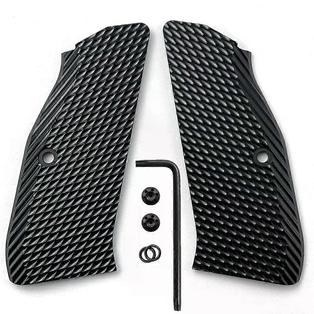 Shibingsheng  1Pair Aluminium Alloy CZ75 Grips for CZ 75 Full Size, SP-01 Series Shadow 2 75B BD with Screws