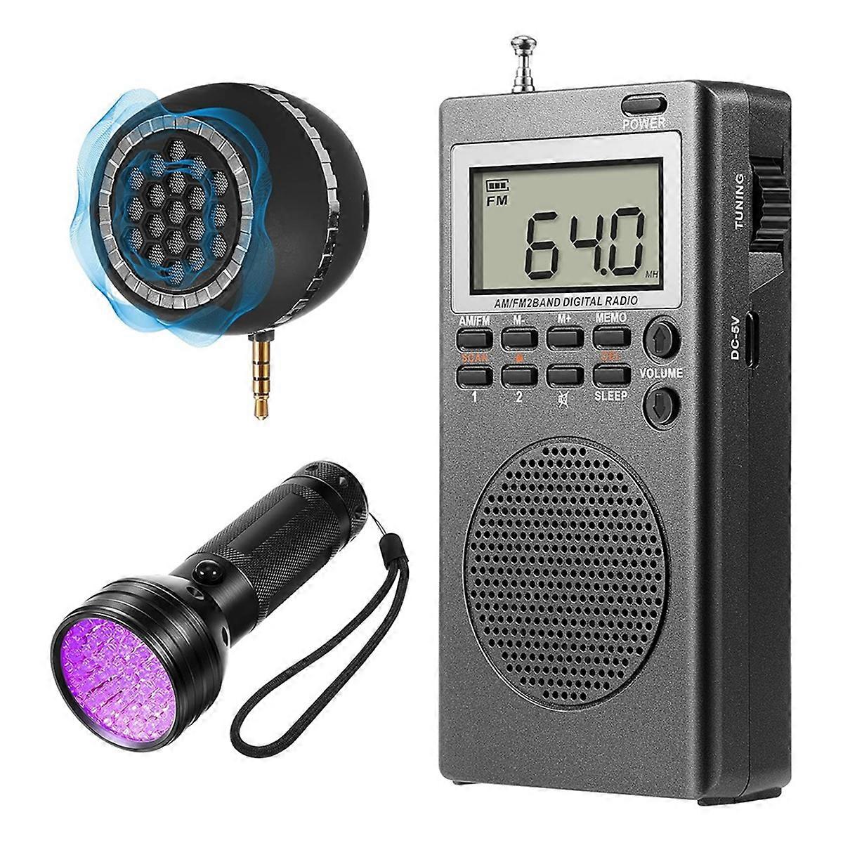 Equipment Kit,Include 1 Paranormal Radio 1 Speaker 1 UV Flashlight