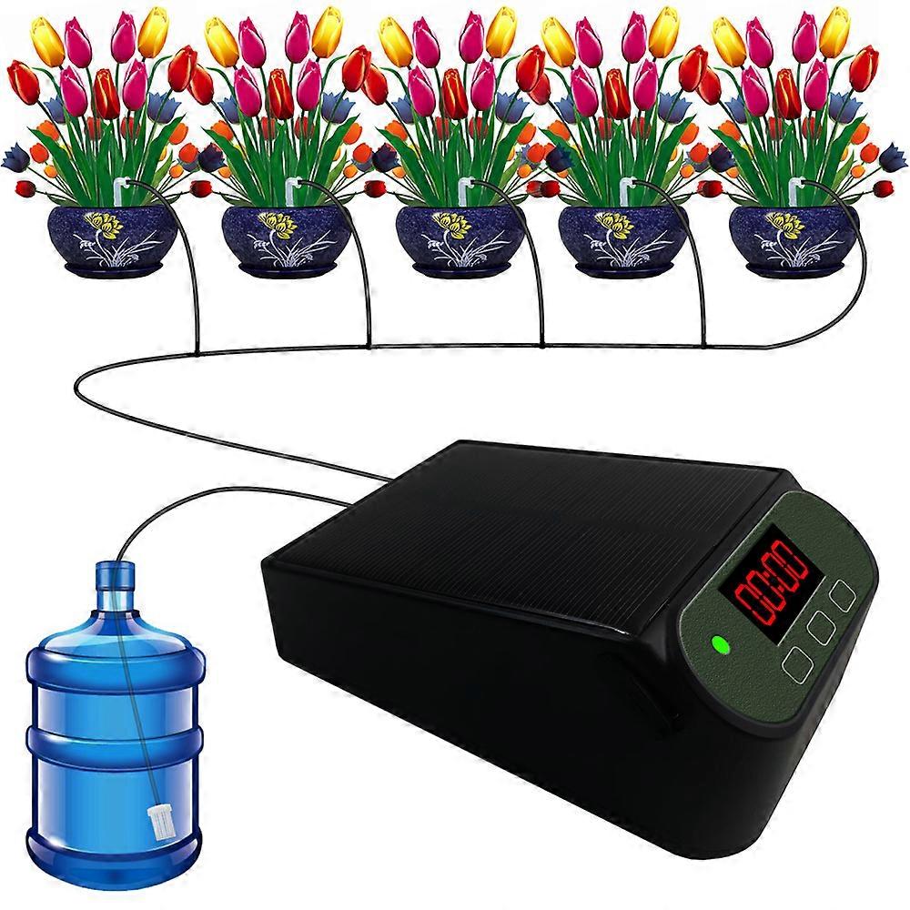 SolarPowered LCD Screen Home Garden Control Device Auto Water Saving Irrigation Controller Digital Plant Watering Timer