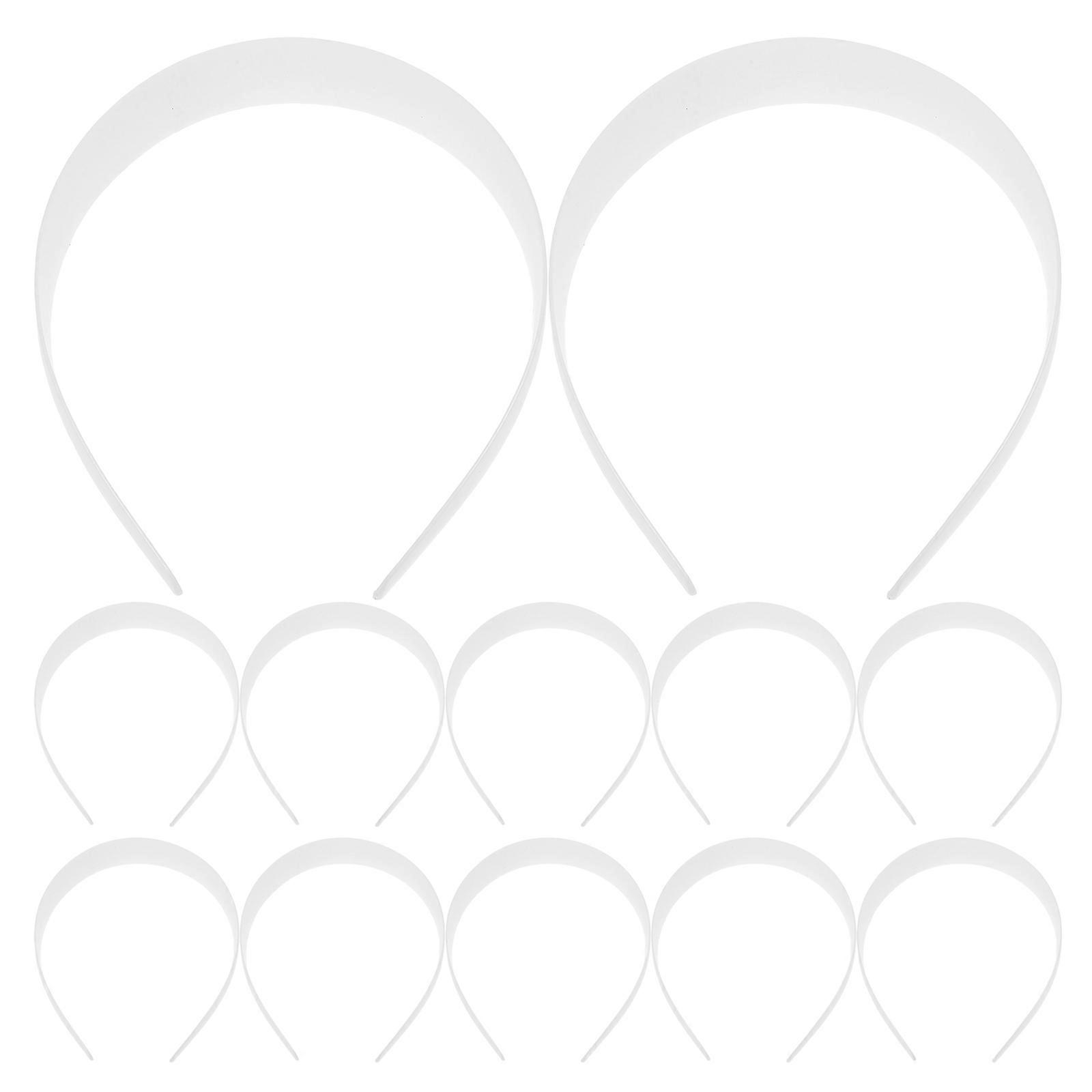 It sounds like you're describing a product listing for **white plastic headbands**. Here's a polished and professional version of that product title
