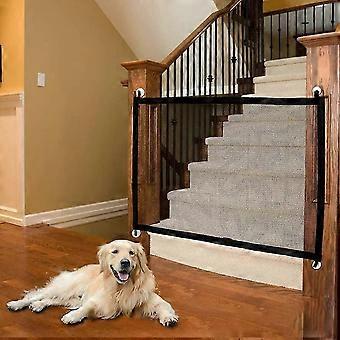 Dog Safety Barrier,Adjustable Magic Gate Magic Door,Pet Barrier, Retractable Pet Barriers(110 x 72cm)