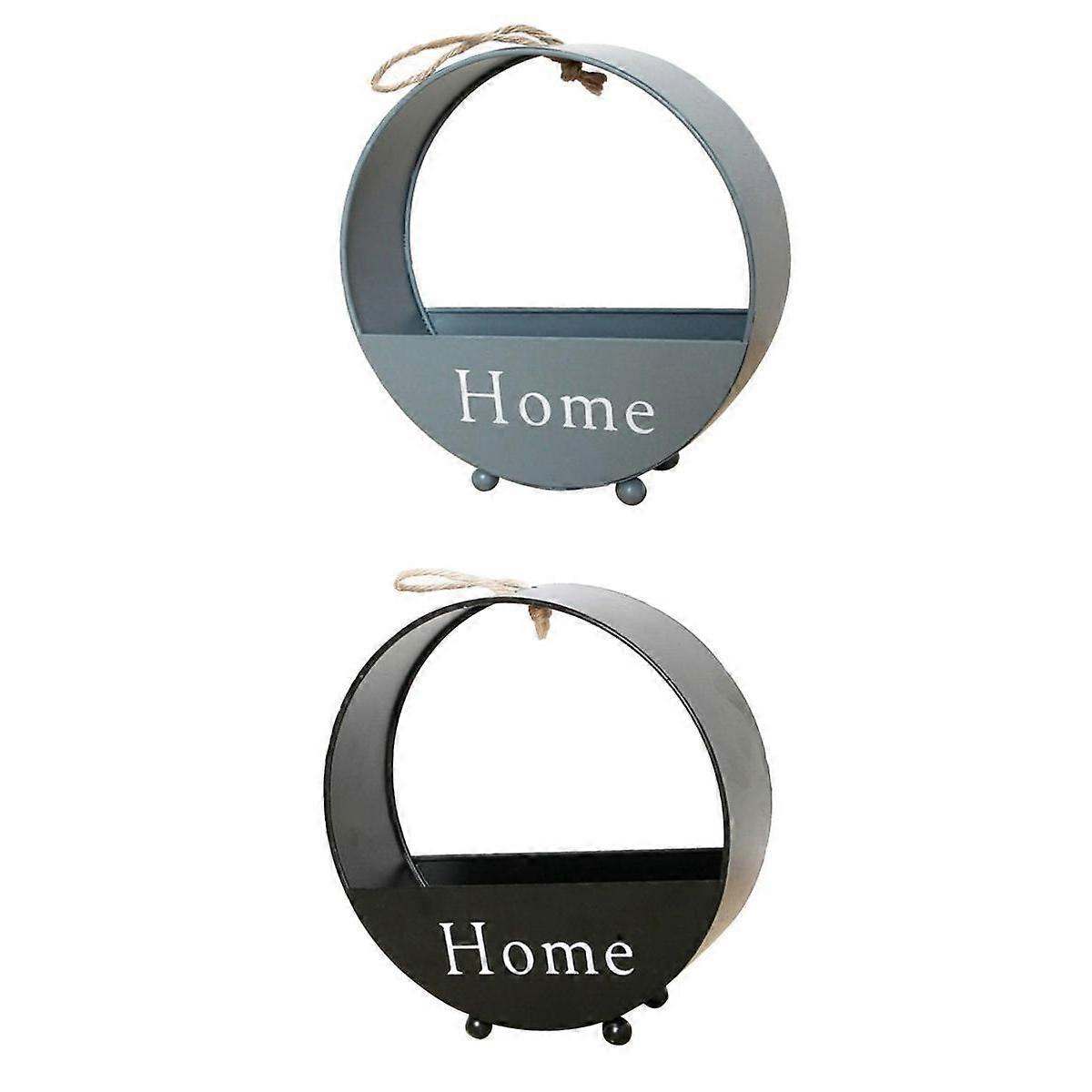 2x Wall Mounted Flowerpot Storage Accessory for Closet And Table