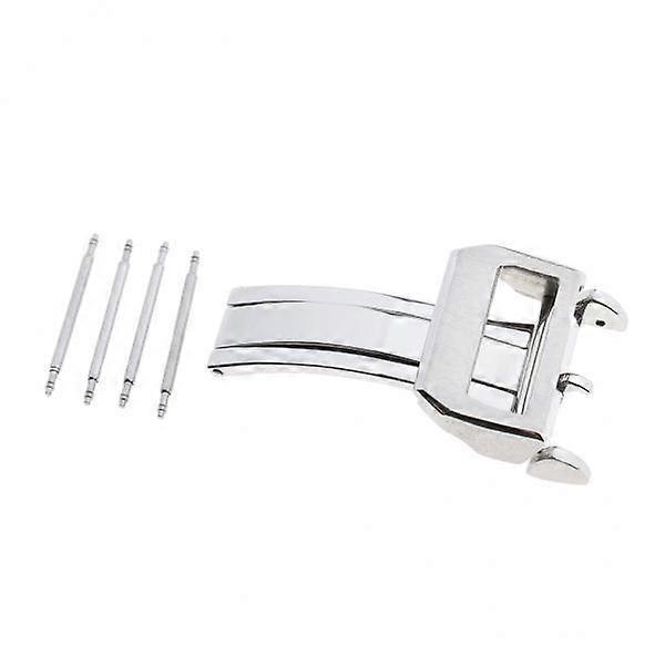 3-4pack Stainless Steel Push Folding Deployment Clasp Watch Band Strap Buckle