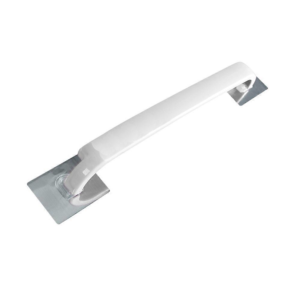 Wall Mounted Towel Rack Self Adhesive Storage Shelf Bathroom Space Saving Easy Installation White