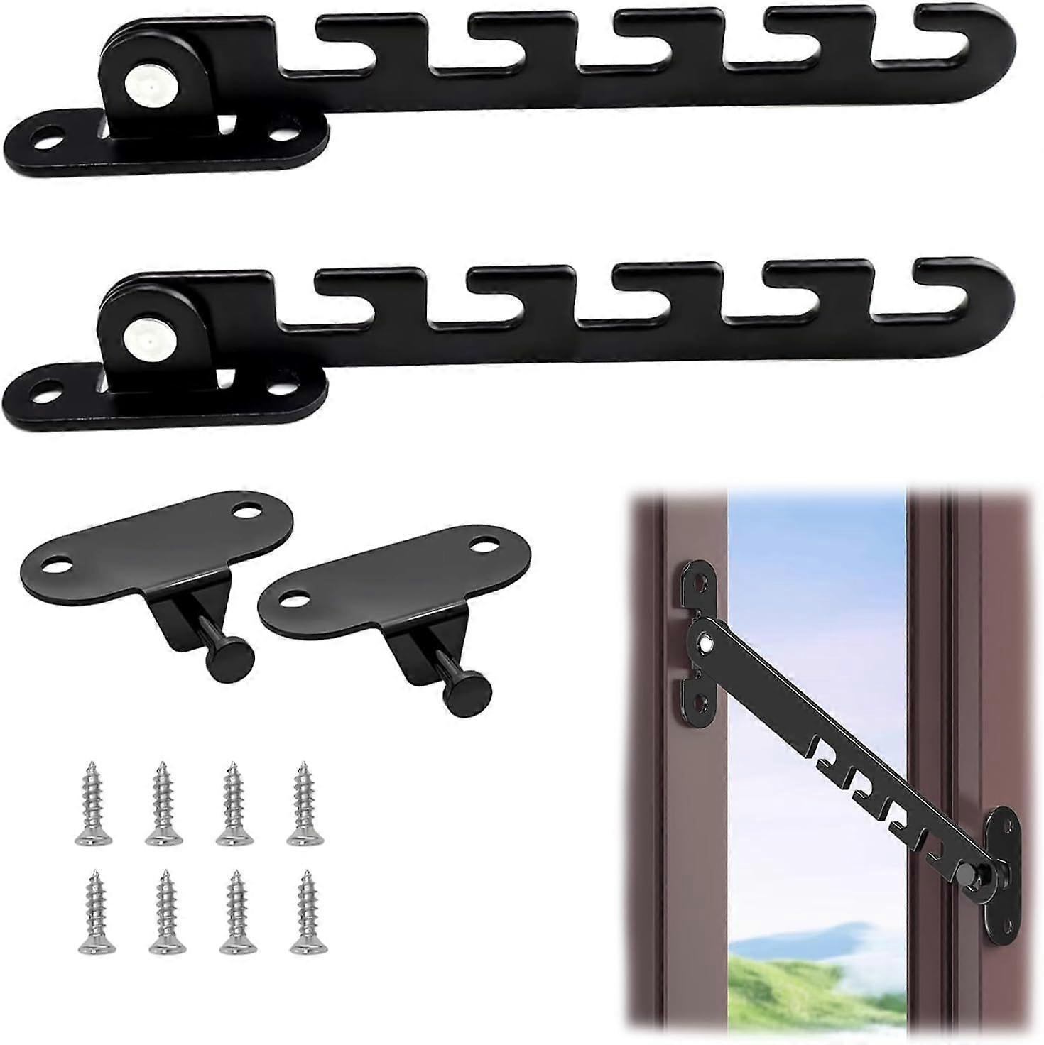 Pieces Adjustable Window Restrictor, Baby Window Limiter, Window Restrictor No Drilling, Window Safety Lock for Toddlers and Pets