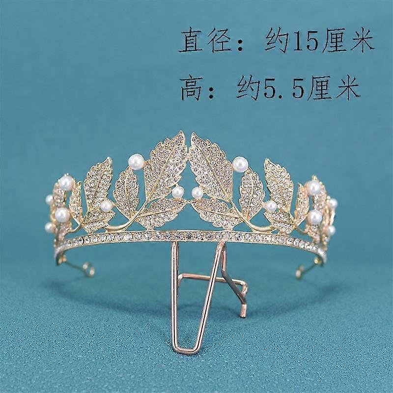 Bridal Leaf Design Headpiece Rhinestones Headband Elegant Wedding Hair Accessories For Women Ideal For Brides And Formal Events