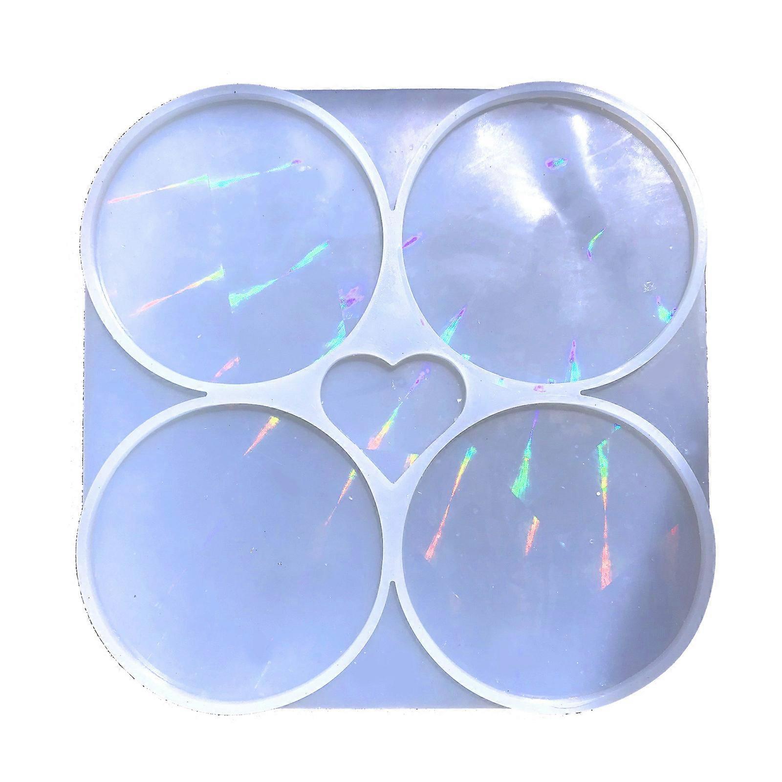 DIY كريستال الشاي صينية القهوة كوستر العفن راتنجات الايبوكسي المفارش العفن مناسبة للديكور المنزلي طاولة النبيذ صينية