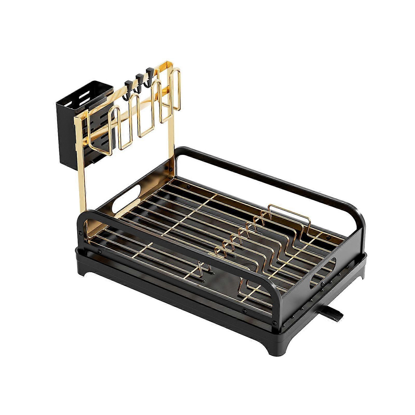 Dish Drying Rack for Kitchen Counter Kitchen Rack Swivel Spout Multifunctional